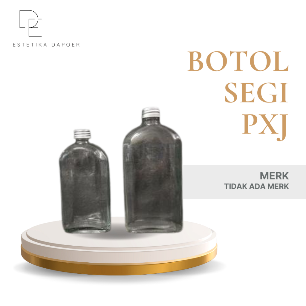 Botol Gepeng/Botol Jamu Kaca PXJ 350ml dan 500ml