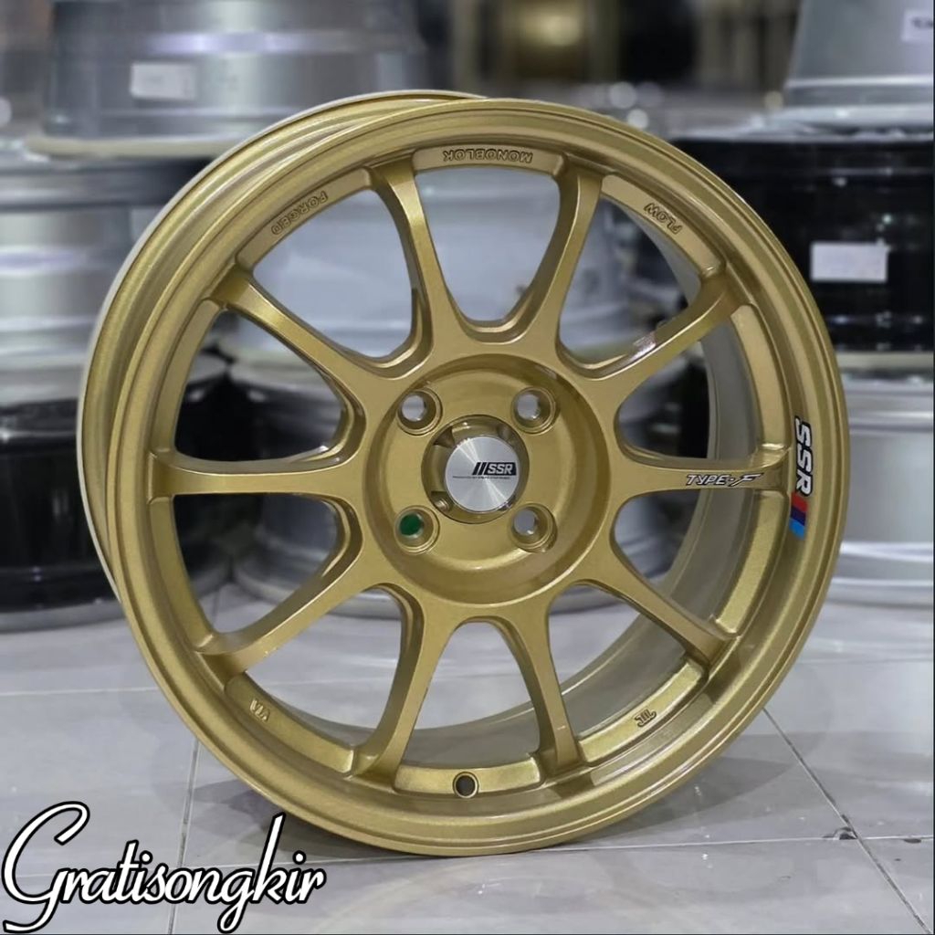velg ssr type f ring 16 lebar 7 pcd 4x100 racing ring 16 untuk velg suzuki fronx mobil brio jazz cit