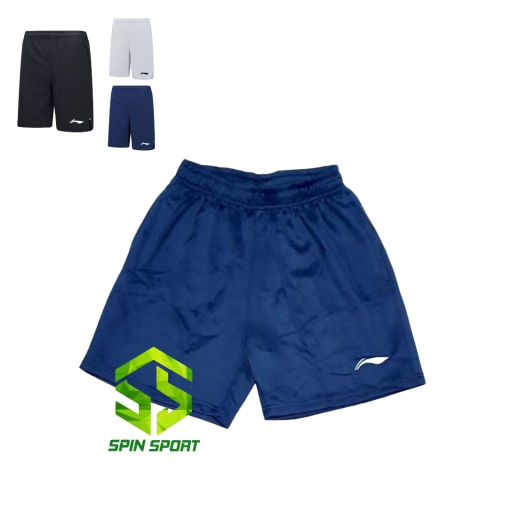 [CL7037 Navy Super] Celana Pendek Polos Import Go Premium Bahan Tebal Dan Lembut Olahraga Bulutangki