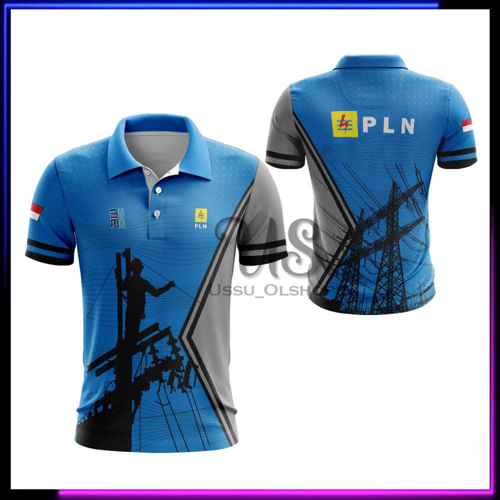 Baju PLN | Kaos Baju Pria PLN INDONESIA | Kaos PLN Pintar | Baju Polo Pria PLN Termurah