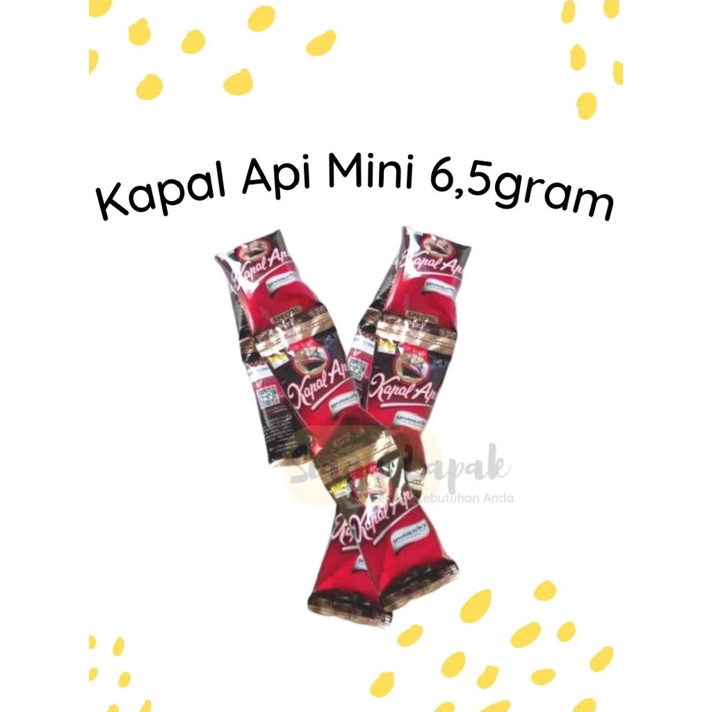kopi kapal api mini tanpa gula 6 gram