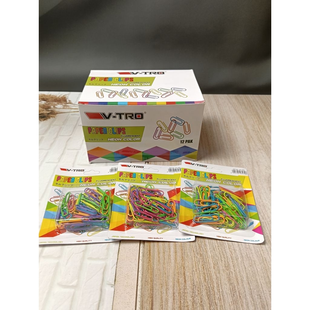 PAPER CLIP WARNA WARNI/PENJEPIT KERTAS/CLIP KERTAS WARNA WARNI