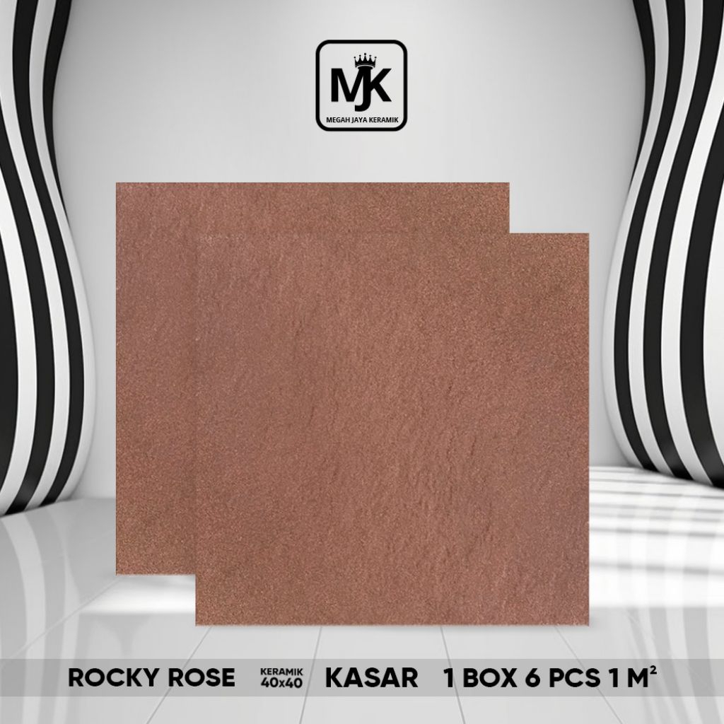 Keramik Kasar Rocky Rose 40 x 40