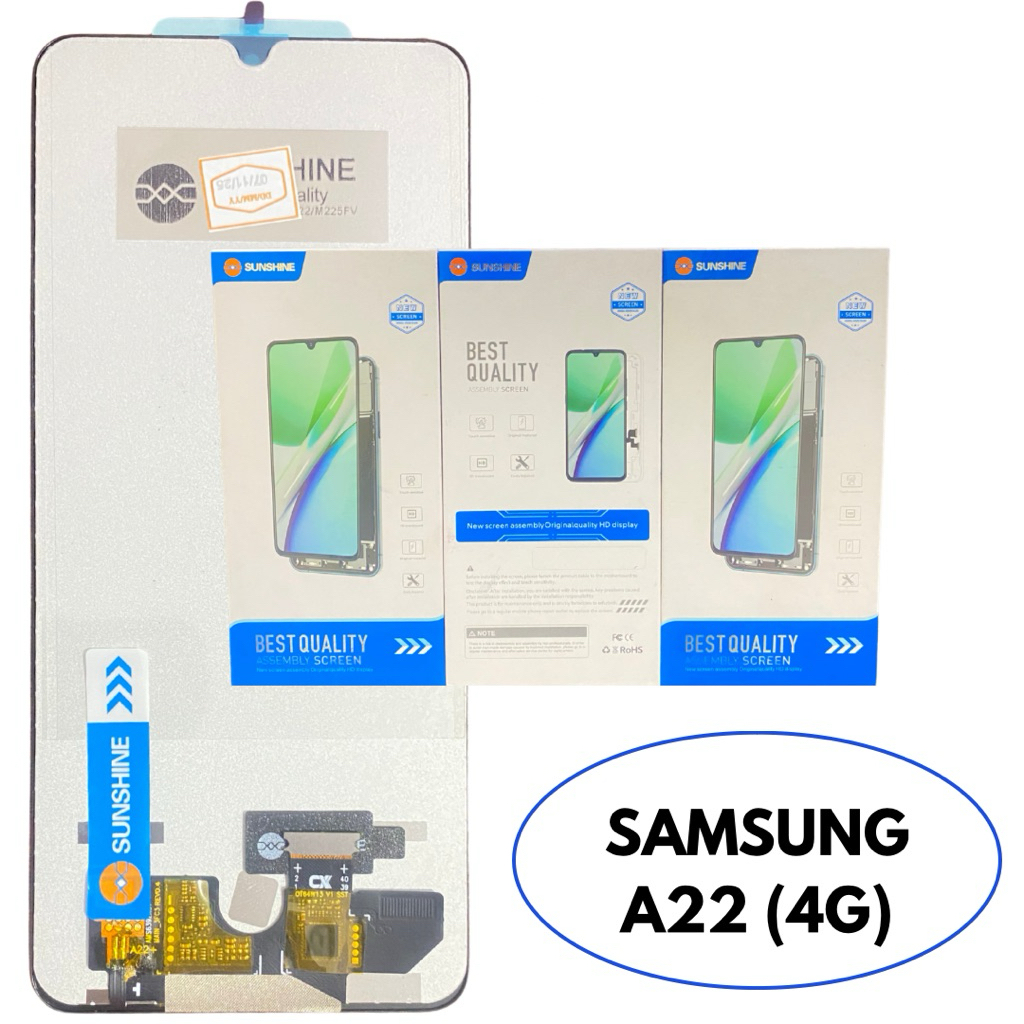 LCD ORIGINAL SAMSUNG A22 (4G) FULLSET BLACK