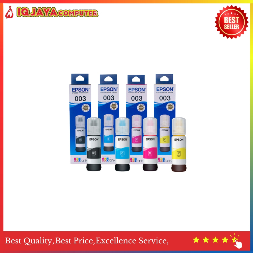 EPSON Tinta Epson 003 Refill Tinta Epson Ink Printer 003 -Tinta Epson Original 1 Set 4 Warna