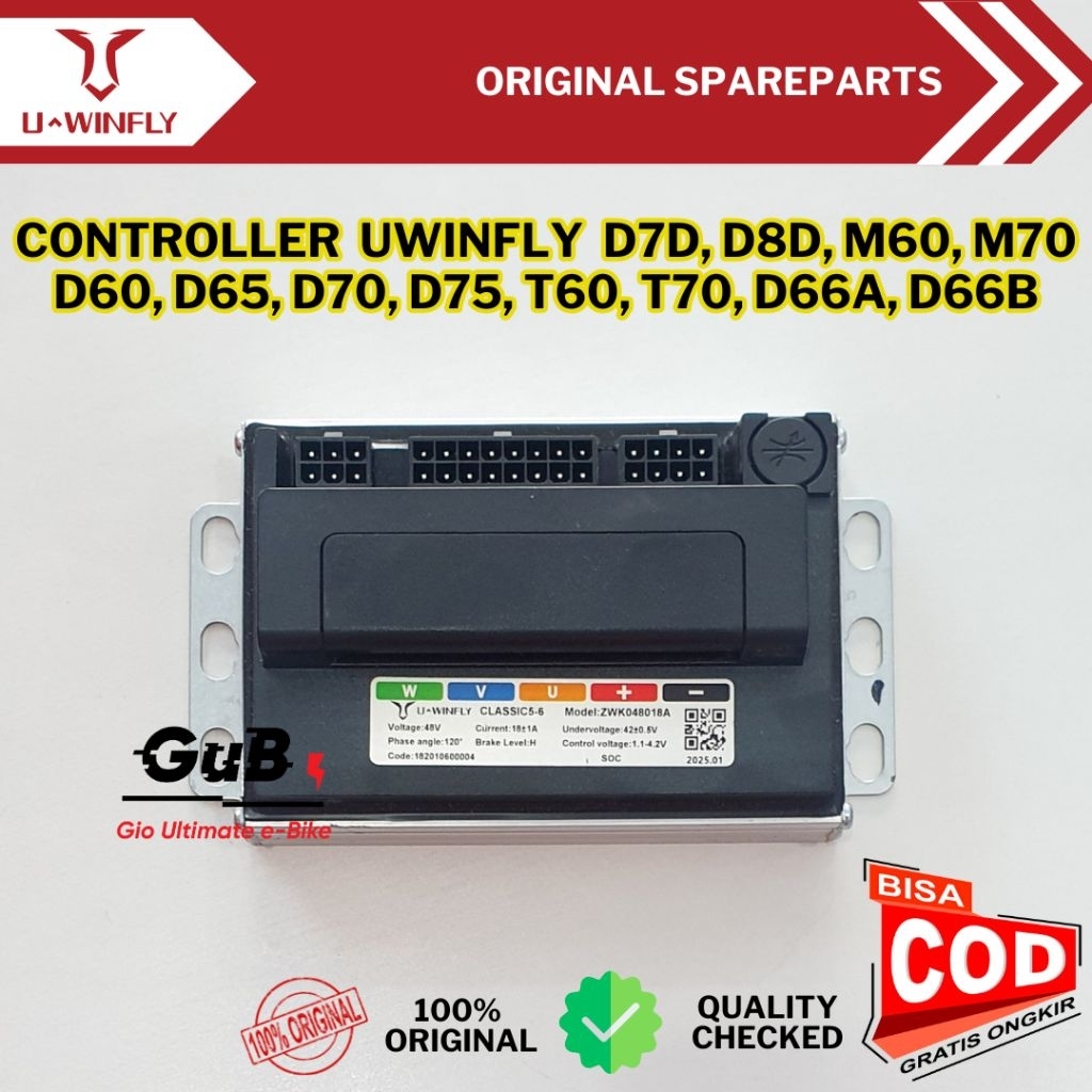 Controller Sepeda Listrik Uwinfly D7D D8D M60 M70 D60 D70 T60 T70 D65 D75 M60L D66A D66B Original Mo