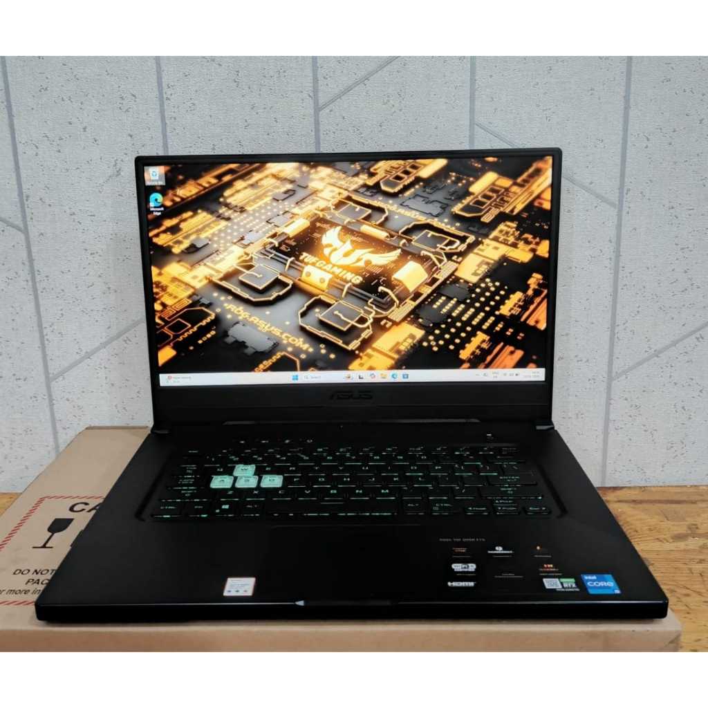 Laptop Gaming Editing Asus Tuf Dash F15 FX516PC, Intel Core i5-11300H, 8/512Gb, #Vga, Black