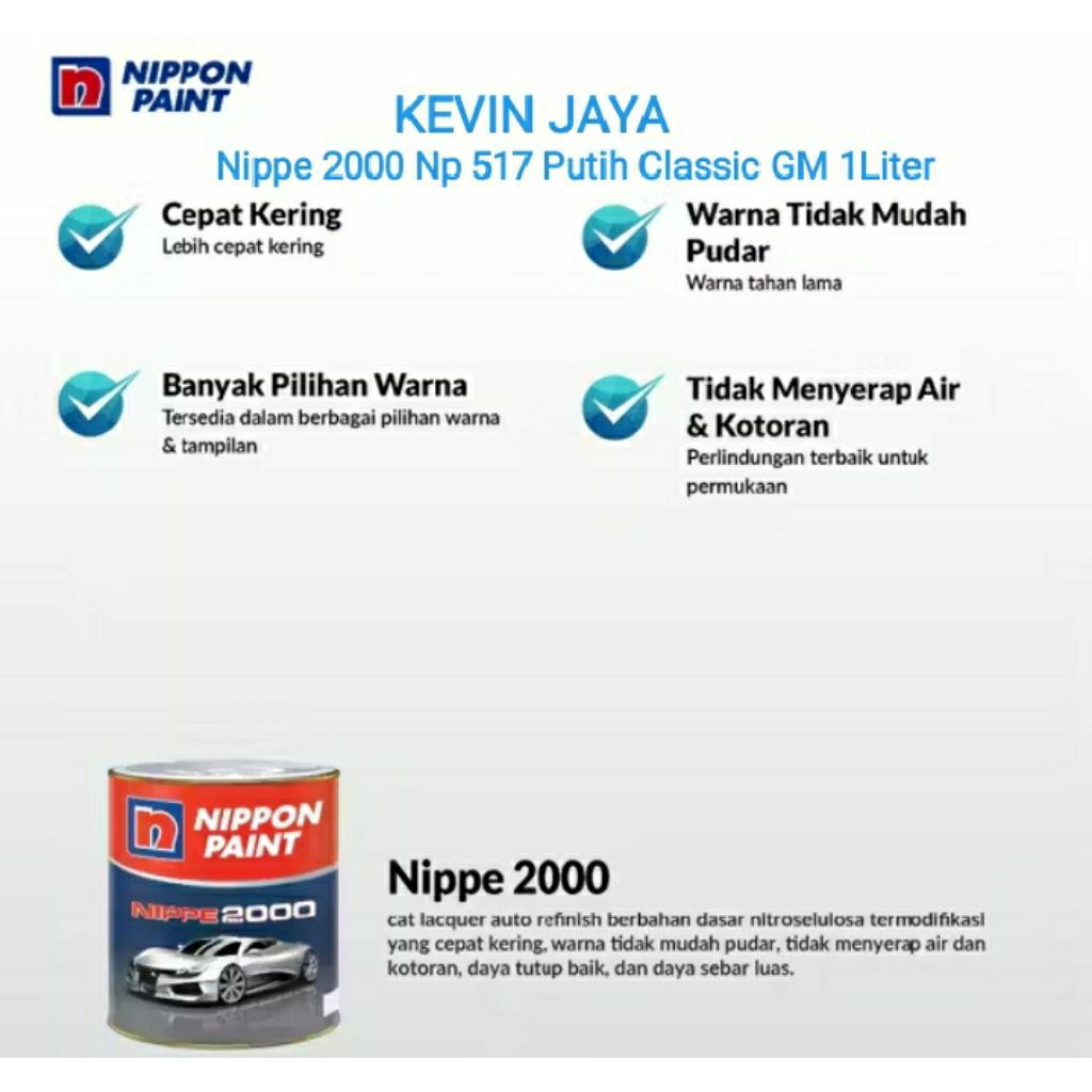 Nippe 2000 Putih Classic GM Np 517 1Liter