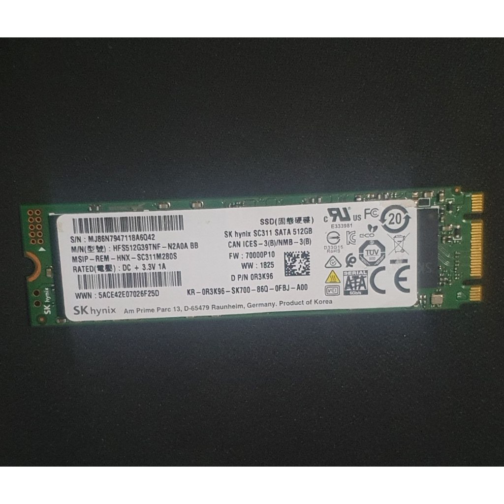 SSD M.2 SATA 512GB SK Hynix