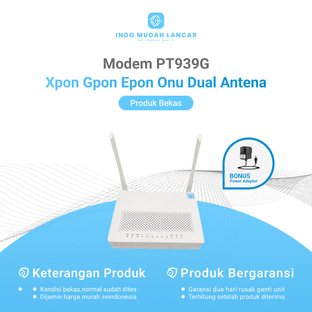 Modem Xpon PT939G Gpon Epon Onu Dual Band Gigabit Modem Bekas Original