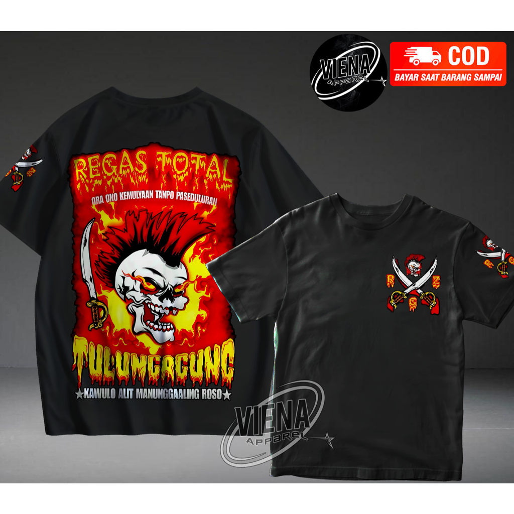 kaos Regas Dulur TULUNGAGUNG Lanang terbaru kaos distro disain terbaru REGAS DULUR LANANG TULUNGAGUN