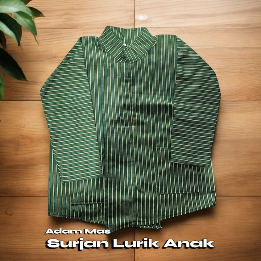Baju Adat Jawa Anak Usia 2-11 Tahun Surjan Lurik Anak Laki Laki Baju lurik anak TK dan SD