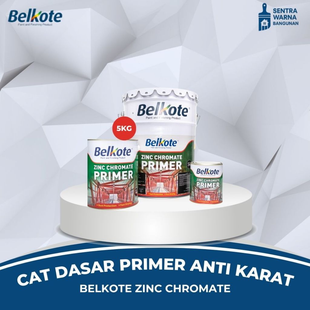 Cat Dasar Primer Anti Karat / Belkote Zinc Chromate | Ukuran 5KG