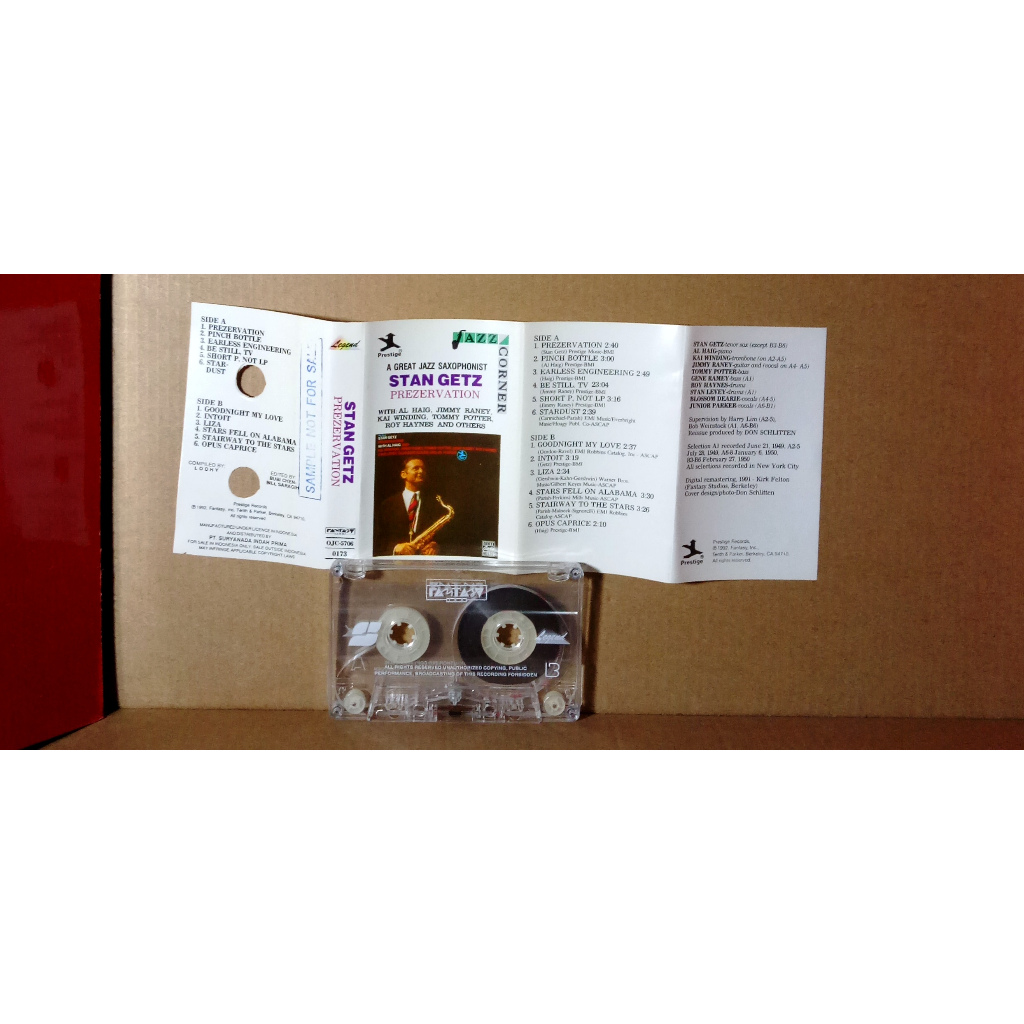 STAN GETZ - PREZERVATION - Kaset