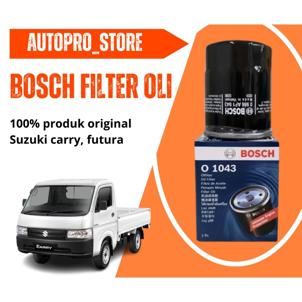 Filter Oli Mobil BOSCH O 1043 suzuki futura, carry