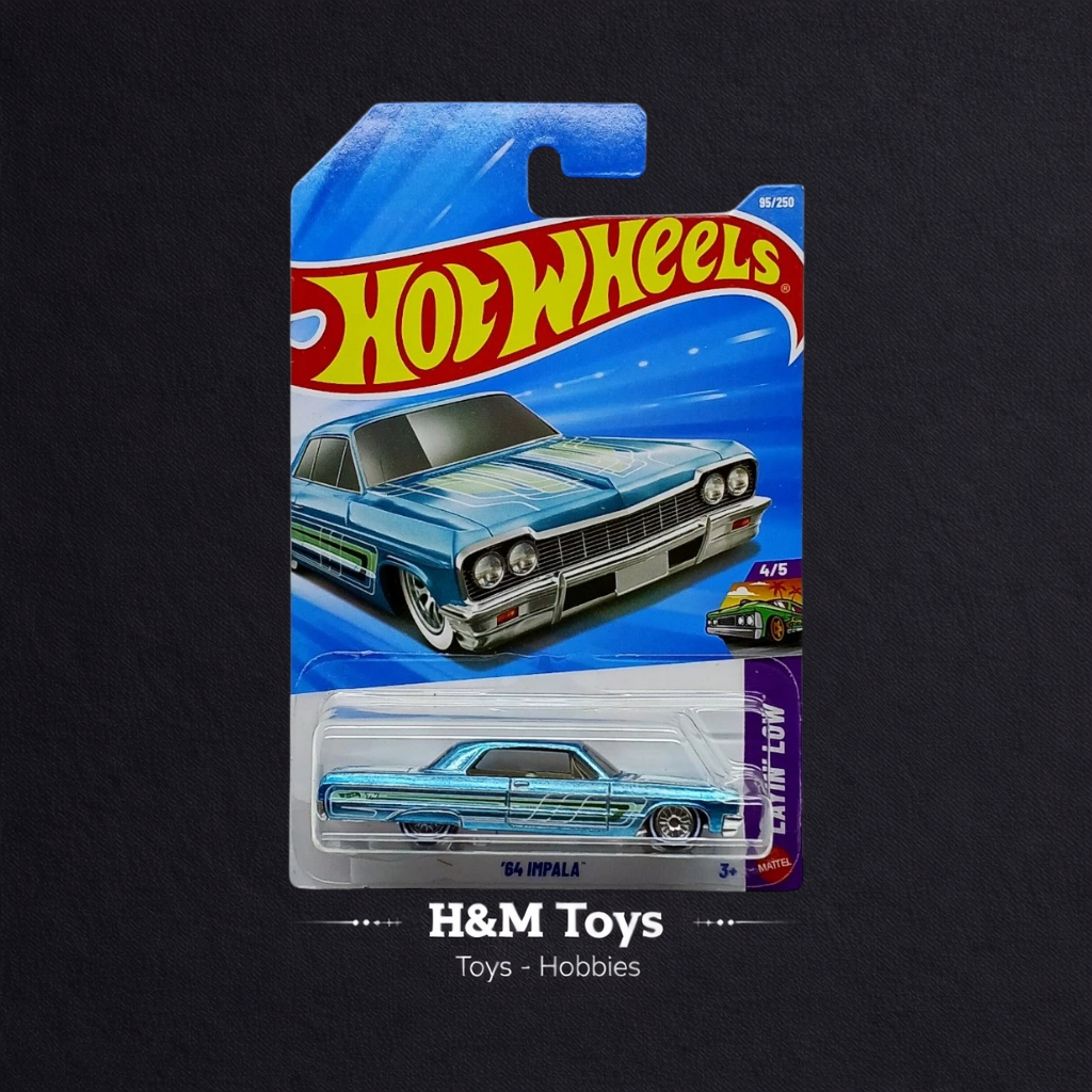 Hot Wheels Super Treasure Hunt 64 Impala Biru