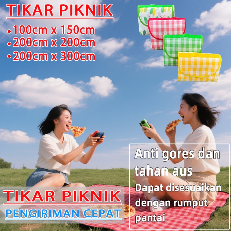 [upgrade] tikar piknik anti air tiker piknik waterproof tikar lipat piknik jumbo perlengkapan piknik
