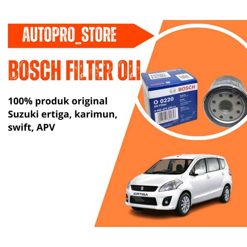 Filter Oli mobil BOSCH O 0220 Suzuki ertiga
