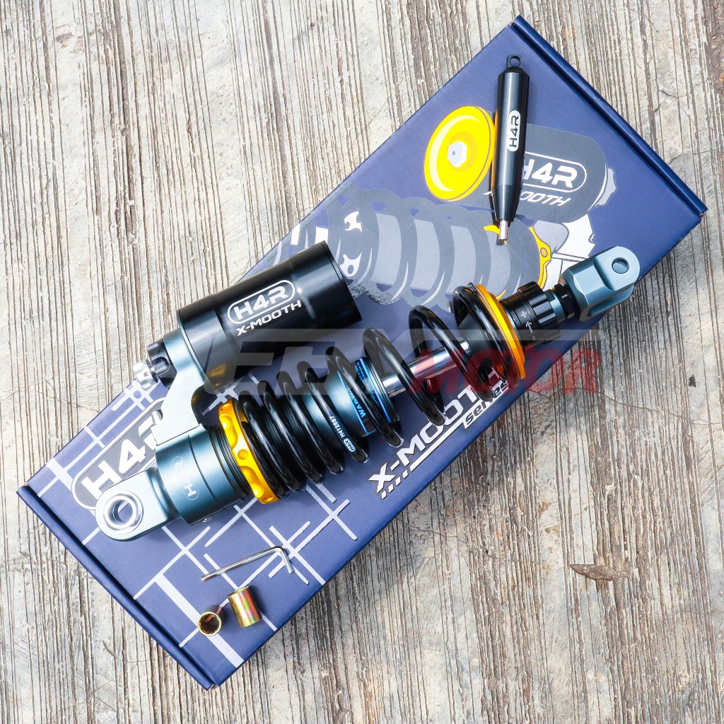 Shockbreaker Belakang H4R X-Mooth Series Single Shock 310mm All Mio Beat Karbu