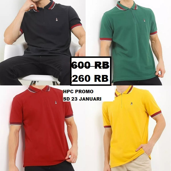 Kaos kerah pria seri GINOVA Hush Puppies original 100%