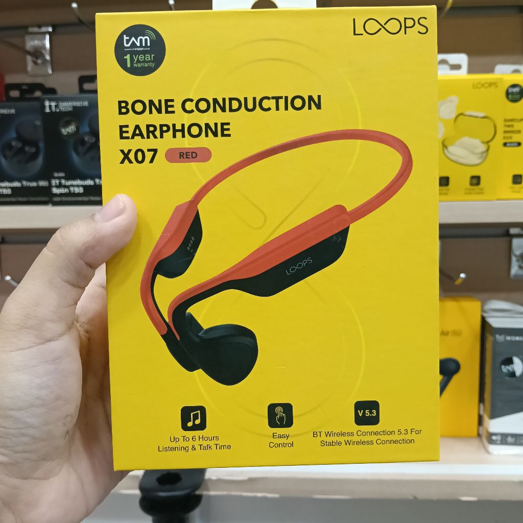 LOOPS BONE CONDUCTION EARPHONE X07 SECOND BEKAS ORIGINAL