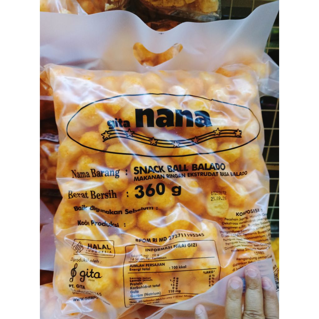 Nana Snack ball balado 360g