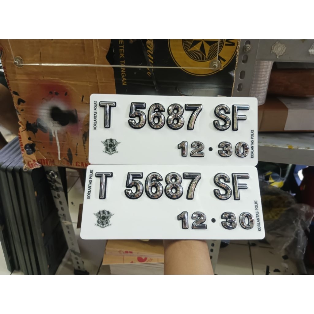 PLAT NOMOR MOTOR TIMBUL/PLAT NOMOR MOTOR VARIASI
