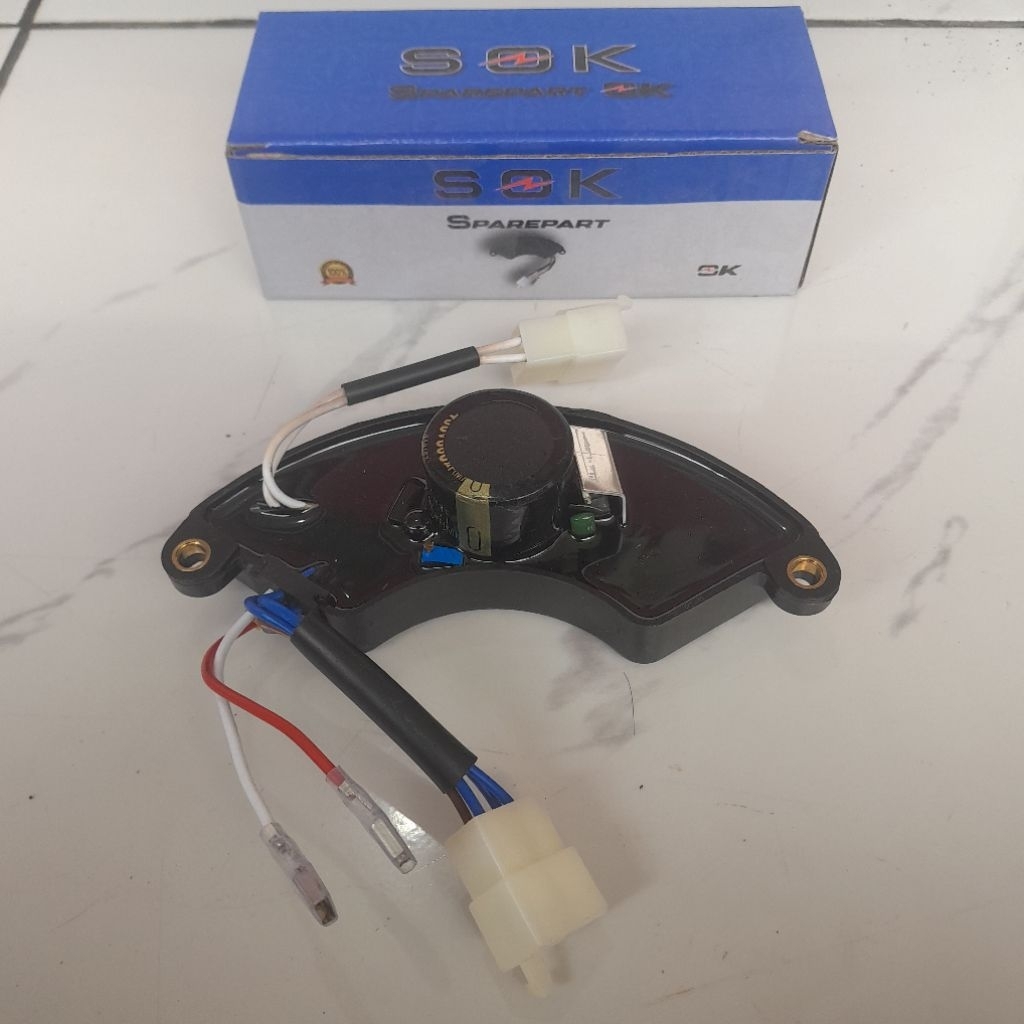 AVR Genset Generator 5000Watt - 8000Watt 8 Kabel 450V 680UF Sabit Oval