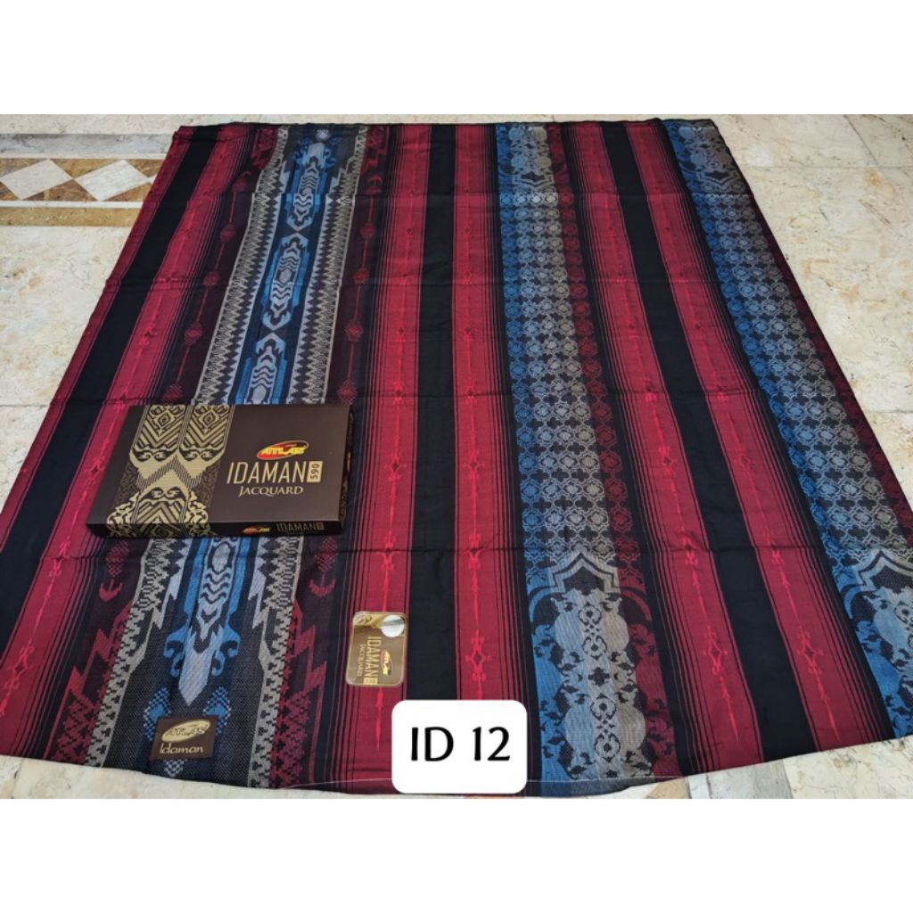 SARUNG ATLAS IDAMAN JAQUARD SONGKET TERBARU ORIGINAL PREMIUM GOLD PRIA DEWASA MOTIF BHS BATIK PEKALO