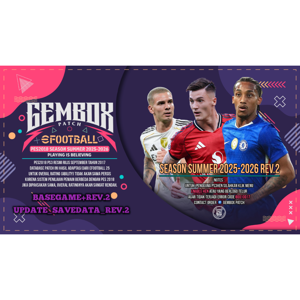 GEMBOX PATCH PS3 2026 GAME PS3 PKG