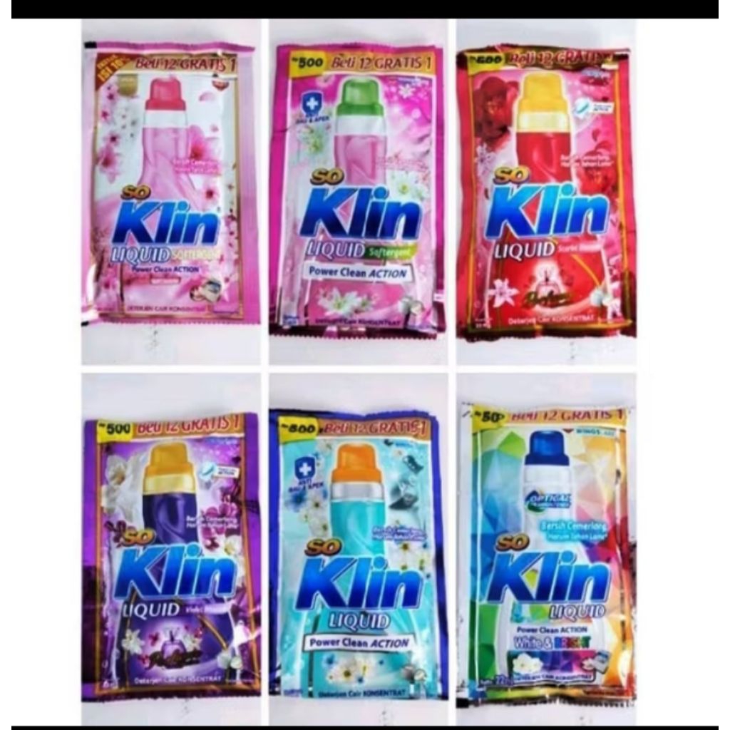 SOKLIN LIQUID DETERGENT CAIR SACHET 22ml