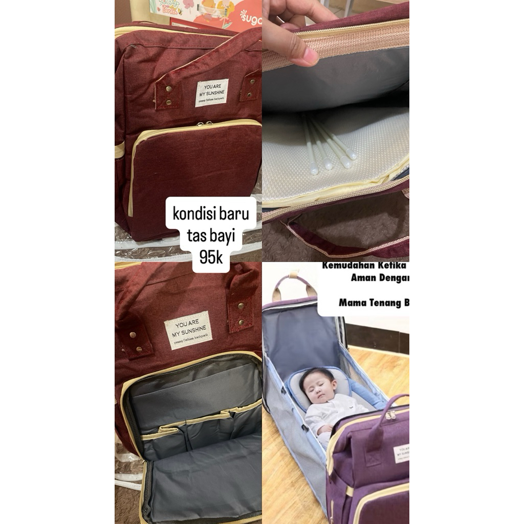 Tas ransel bayi | tas perlengkapan bayi | tas serbaguna | ransel perlengkapan bayi