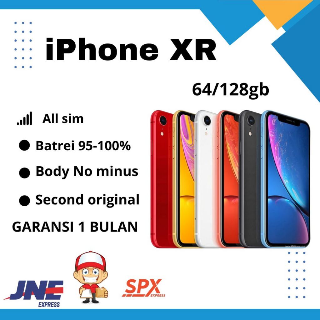 IP XR 64/128GB EXINTER SECOND FULLSET BEKAS MULUS NO MINUS BERGARANSI