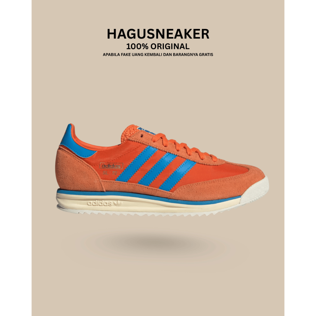 ADIDAS SL 72 RS [ORANGE/BLUE] JS0748 GARANSI 100% ORIGINAL
