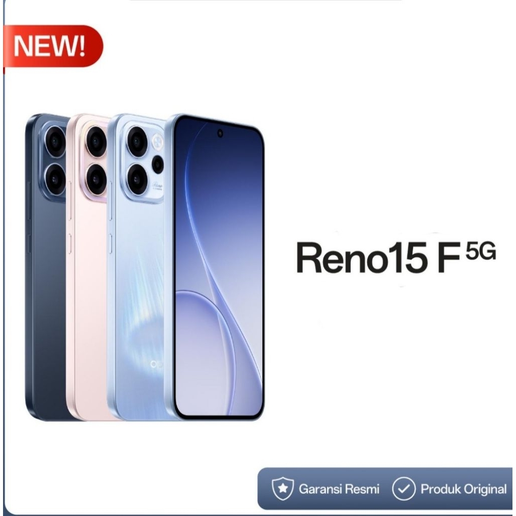 Oppo Reno15 F Reno 15F 5G 8/128 GB | 8/256 GB | 12/256 GB - Garansi Resmi