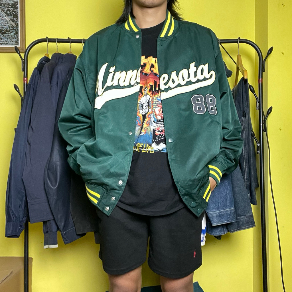 Varsity Minnesota vintage y2k 90s mlb starter yankees mizuno descente univ leather detroit supreme b