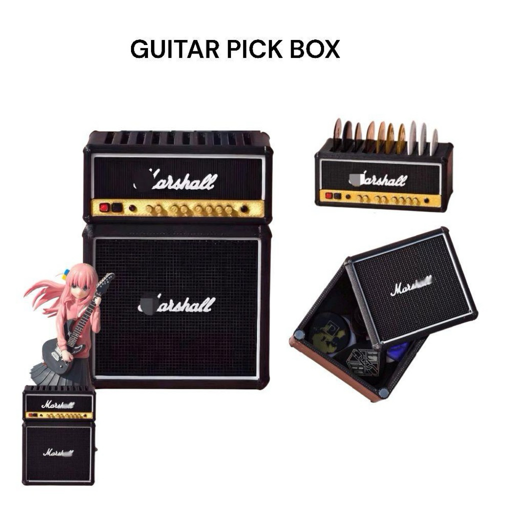 Pick Gitar Box Bentuk Speaker Marshall Cocok buat Kado atau Pajangan