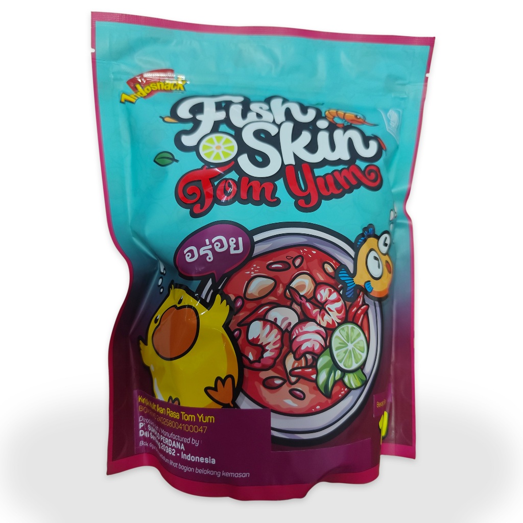 TomYum / Kerupuk Rasa TomYum / Snack  Rasa TomYum / TomYumFishSkin / Indosnack TomYumFishSkin Isi 10