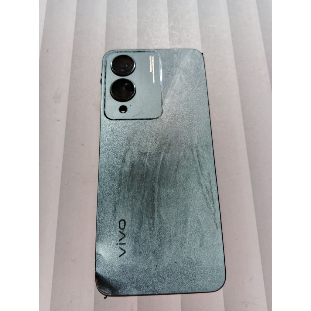 Kaca kamera+tutup belakang minus cacat" dikit Vivo Y17S original copotan asli