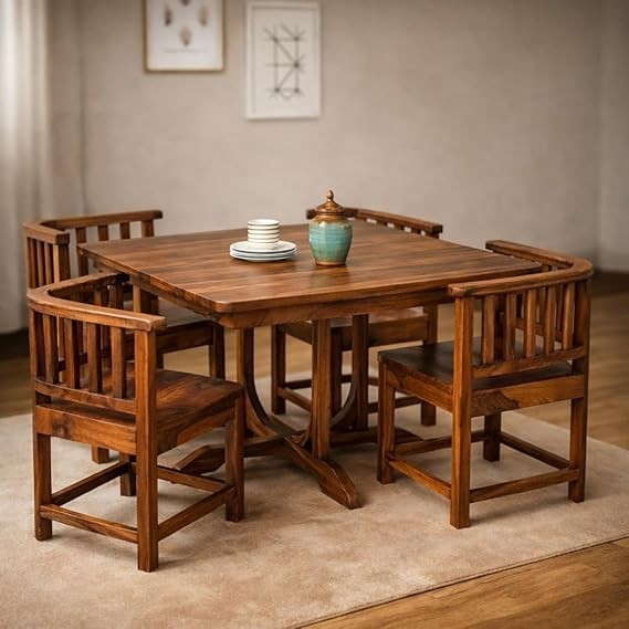 Meja Teh Kayu jati Solid Elegan