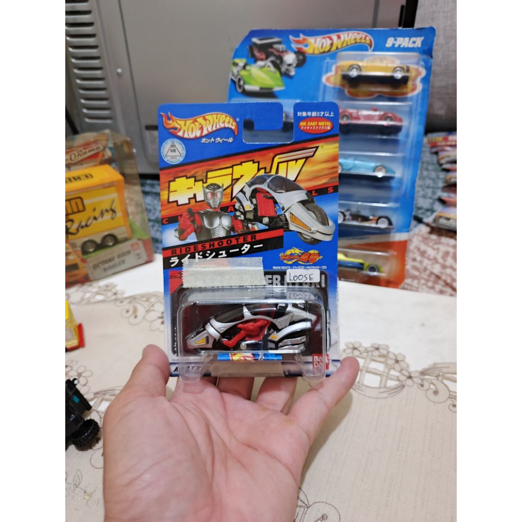 Diecast HotWheels RideShooter Kamen Rider Ryuki CharaWheel Hot Wheels Cw33 Bandai Loose Rare VHTF