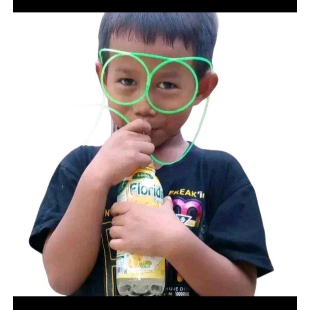 ecer sedotan minuman kaca mata kecil uk. 2mm panjang 2 meter