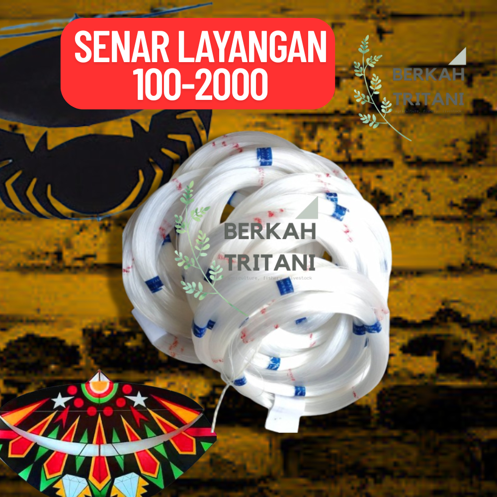 SENAR LAYANGAN CAP IKAN KAKAP UKURAN 100- 2000 bandle