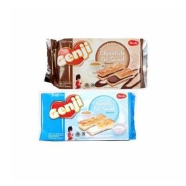 MONDE Genji Pie Sand 110gr Camilan Renyah Puff Pastry Coklat Vanilla