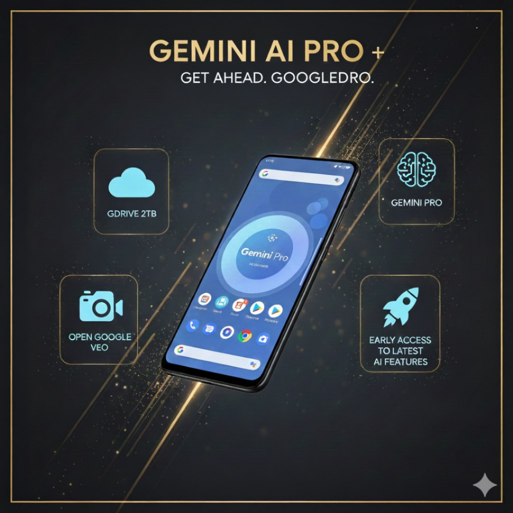Gemini Advanced+ DRIVE 2TB – AI Assistant & Cloud Storage 1 Tahun