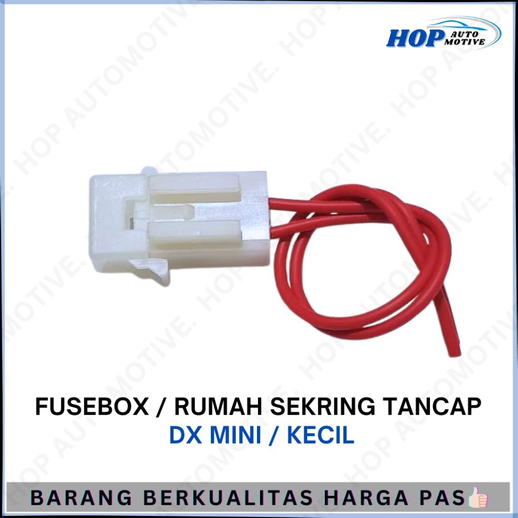 Rumah Sekring Mini/Fuse Box Sekering Tancap Keramik DX Mini/Kecil plus Kabel