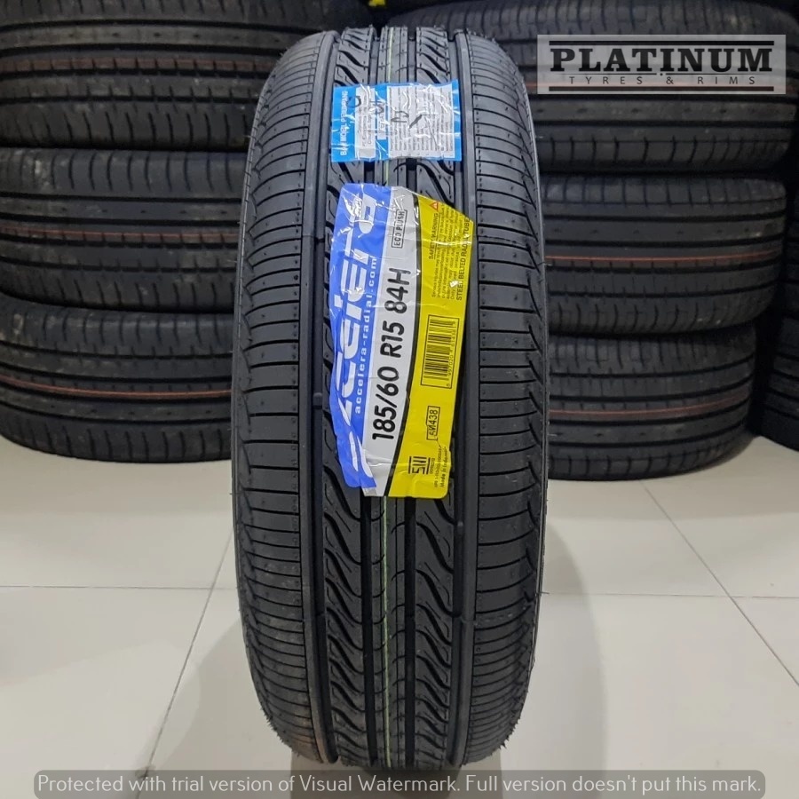 BAN MOBIL ACCELERA ECO PLUSH 185 60 R15 II BAN TUBLES UKURAN 185/60 R15 ACCELERA MURAH AWET