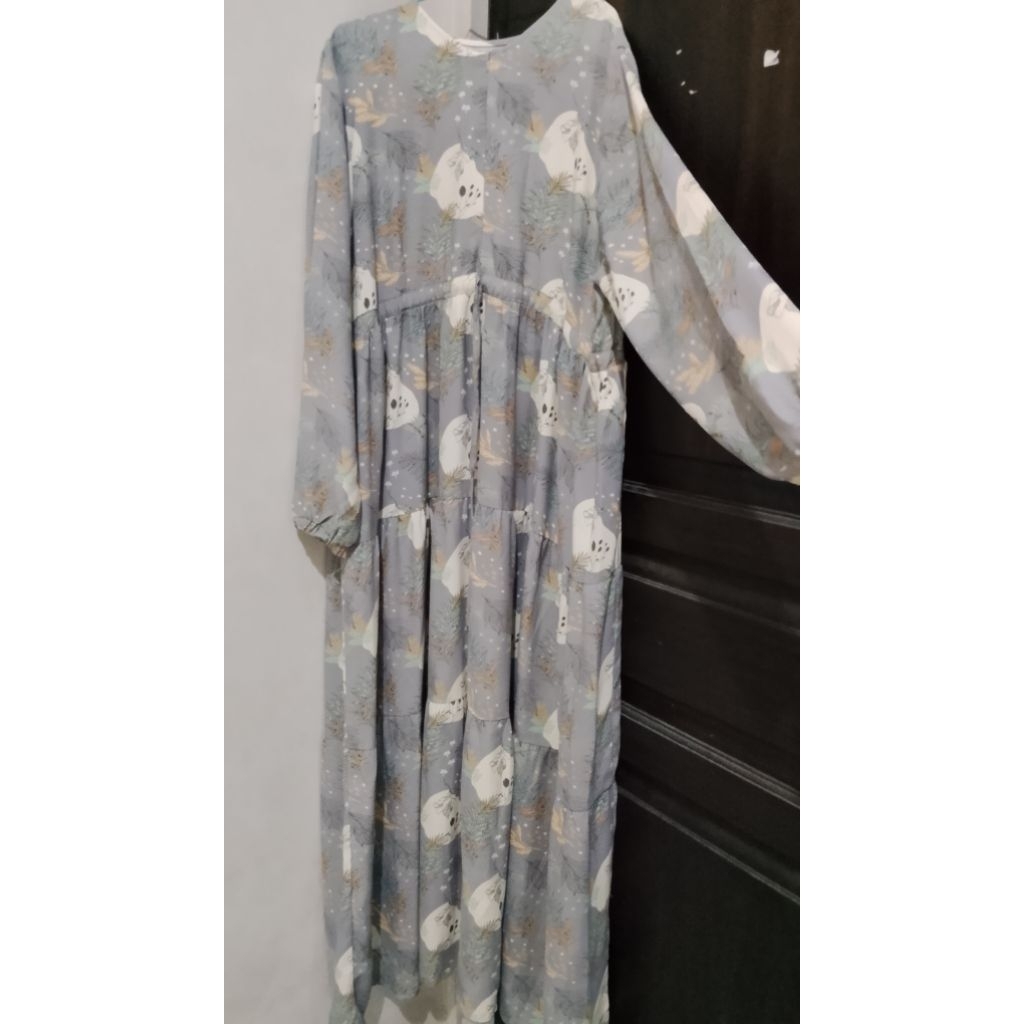 (PRELOVED) GAMIS JAMISE SYARI MOTIF LUCU