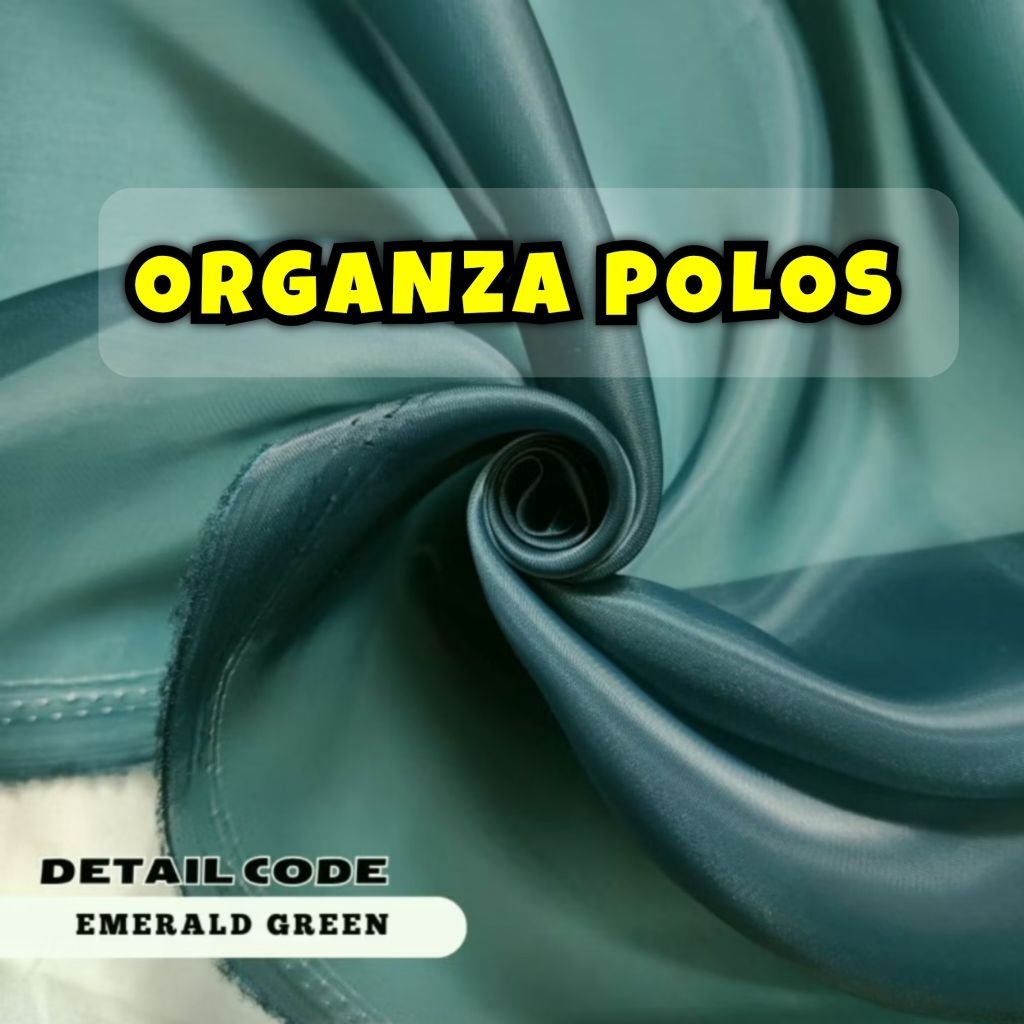 BAHAN ORGANZA - Kain organza polos // Kain organza Kristal // Kain organza premium