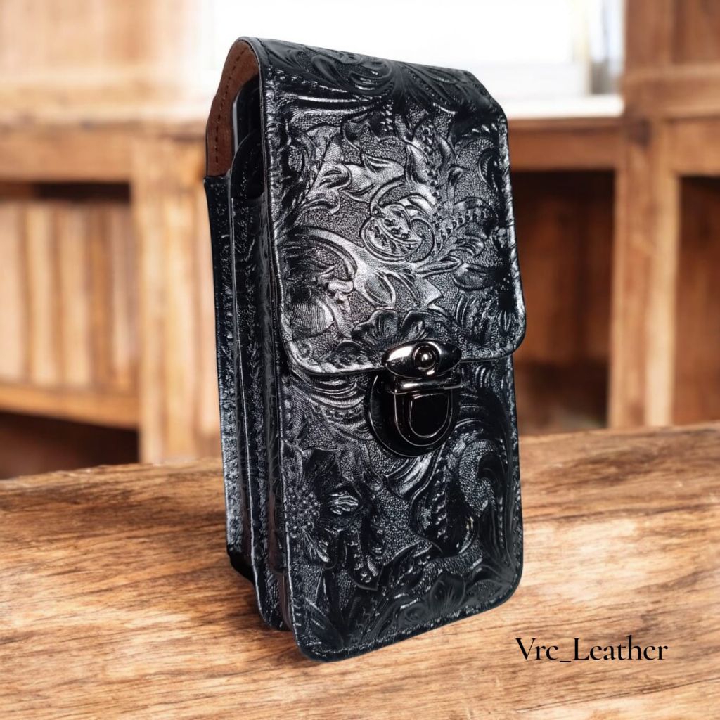 Sarung HP 2 Slot Pria Batik Kulit Sapi asli